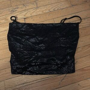 Black sequined tanktop